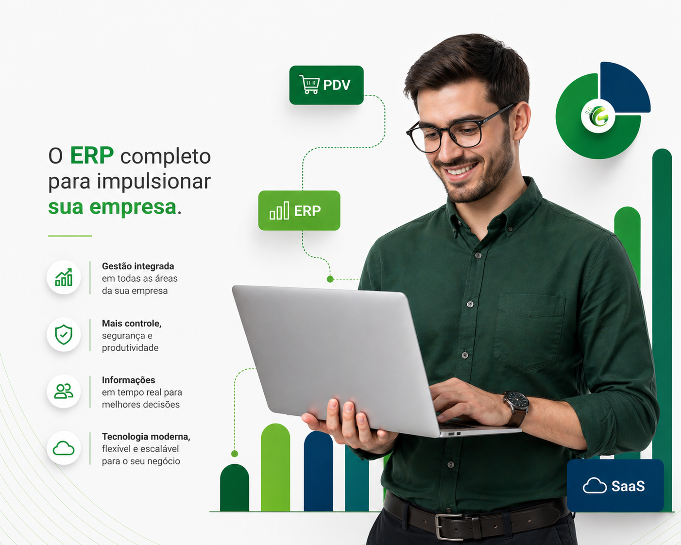 Dashboard do Sistema ERP G-tech